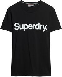 Superdry - Uperdry Core Ogo Caic Hort Eeve Round Neck T-hirt Back An - Lyst