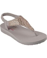 Skechers - Cali, Rockstar della Meditazione Donna, Nero Mitobuck Strass Trim, 38 EU - Lyst