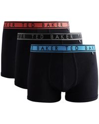 Ted Baker - Confezione da 3 boxer in cotone con stampa - Lyst