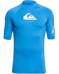 Quiksilver - All Time Ss Short Sleeve Rashguard Surf Shirt - Lyst