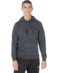 PUMA - Essentials Big Logo Fleece Hoodie Hooded Sweatshirt - Lyst
