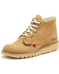 Kickers - Stivali Kick Hi Da Uomo In Nabuk Marrone Chiaro - EUR 42 - Lyst