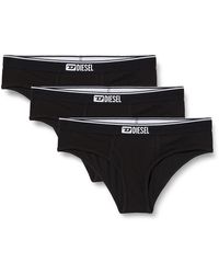 DIESEL - Three-pack Of Briefs With Shiny Waist - Lyst