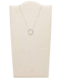 Fossil - Stainless Steel Pendant Necklace Jf03018040 - Lyst