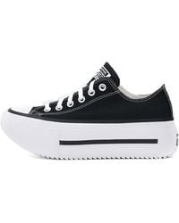 Converse - Chuck Taylor All Star Lift Double Stack Platform Schwarz Sneakers - Lyst