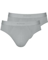 Sloggi - Ever Ease Brief 2P Silver Grey - Lyst
