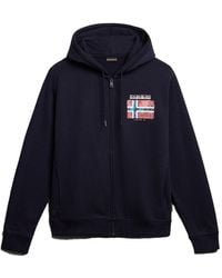 Napapijri - Sweat à capuche pour homme et fermeture éclair - Lyst