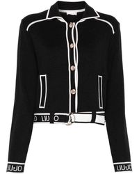 Liu Jo - Liu Jo Maglia Nero/white Sugar TF4046MS59L NERO/WHITE SUGAR S - Lyst