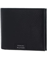 Tommy Hilfiger - Th Premium Leather Cc And Coin Wallet Black - Lyst