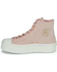 Converse - Chuck Taylor All Star Modern Lift Platform Mono Suede Sneakers Voor - Lyst