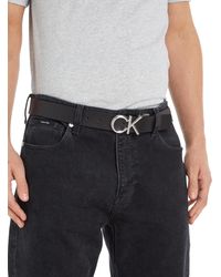 Calvin Klein - Adj/rev Ck Metal Bombe Pb 35mm Belts - Lyst