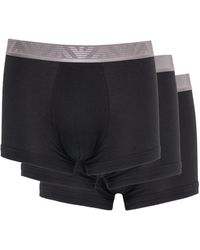 Emporio Armani - Shiny Logo Band 3 Pack Trunk - Lyst