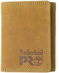 Portafoglio uomo sottile in pelle martellata Timberland BYS Marrone  TB0A1BYS A66