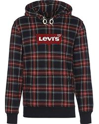 levi tartan hoodie