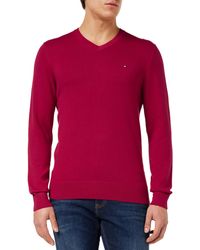 Tommy Hilfiger - Classic Cotton V Neck Mw0mw32022 Pullovers - Lyst