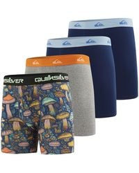 Quiksilver - S Underwear 4 Pack Boxers For Performance S Boxer Briefs - Lyst