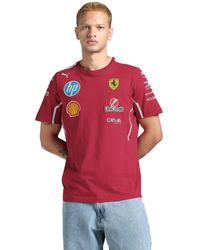 PUMA - Scuderia Ferrari F1 2025 Team Tshirt - Red - Size: 3xl - Lyst