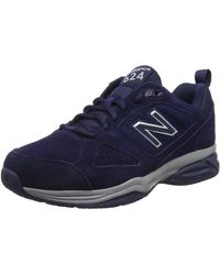 new balance 624 trainers in navy mx624nv4