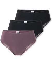 Schiesser - 3 Pack Rio Slip mit Spitze-Modern Multipacks Hipster-Höschen - Lyst