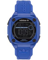 adidas - Blue Resin Strap Watch - Lyst
