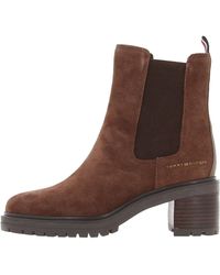 Tommy Hilfiger - Outdoor Chelsea Mid Heel Boot 737 Fashion - Lyst