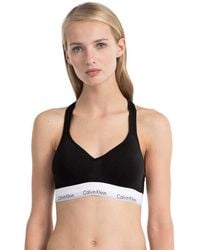 Calvin Klein - Modern Cotton Bralette Lightly Lined - Lyst