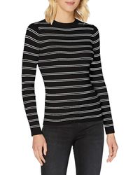 Calvin Klein Stripe Rib Sweater Suéter - Blanco
