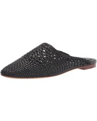 vince barrett woven leather mules