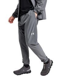 Under Armour - Vanish Hybrid Track Pants For Men - Castlerock, Relaxed Fit, Breathable 100% Polyester Fabric, Adjustable Drawcord - Lyst