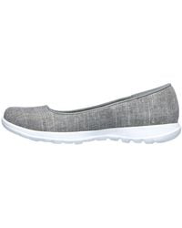 Skechers - Go Walk Lite Slip On Trainers S Casual Shoes Grey 4.5 - Lyst
