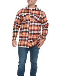 Wrangler - Big And Tall Flannel Shirt For – S Button Down Plaid - Lyst