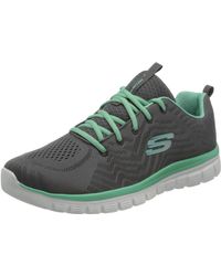 skechers graceful get connected black rose gold