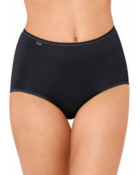 Sloggi - Maxi Brief 4 Pair Pack Black - Lyst