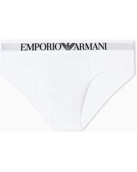 Emporio Armani - Stretch Cotton Jersey Brief - Lyst