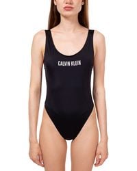Calvin Klein - Scoop Back One Piece Swimsuit - Lyst