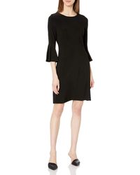 tommy hilfiger black dress with bell sleeves
