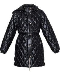 Liu Jo - Liu jo Giacca Donna Imbottita con Cappuccio Nero E25LJ28 TF4124 TS073 22222 S - Lyst