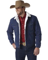 Wrangler - Western Style Lined Denim Jacket - Lyst