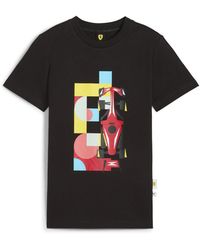 PUMA - Jugendliche Scuderia Ferrari HP Race Graphic T-Shirt 164 Black - Lyst