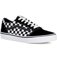 Vans - Milton Checkered Black/true White Trainers Sneakers Shoes Uk 9 - Lyst
