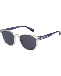Superdry - Sds-5038 Sunglasses 105 Crystal/blue - Lyst