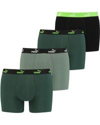 PUMA - 4 x s Boxer Shorts Green Combo Small - Lyst