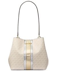 Michael Kors - Pratt Medium Signature Logo Shoulder Bag - Lyst