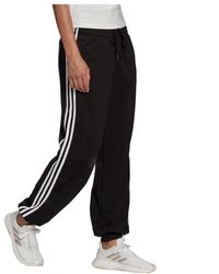 adidas - S Lounge Jogging Pants Black/white Xs - Lyst