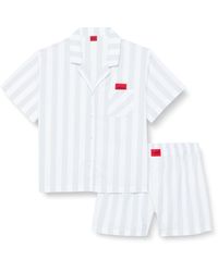 HUGO - Stripe_short Set Pyjama - Lyst