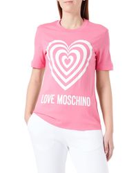 Love Moschino - Regular fit Short-Sleeved T-Shirt - Lyst