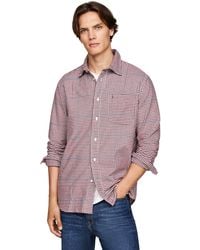 Tommy Hilfiger - Hemd Brushed Gingham Overcheck Shirt mit Brusttasche - Lyst
