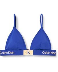 Calvin Klein - Top Bikini a Triangolo Donna Fixed Triangle-Rp senza Ferretto - Lyst