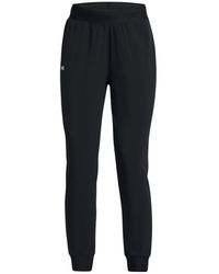 Under Armour - Damesbroek Armoursport High-Rise Woven Zwart Wit - Lyst