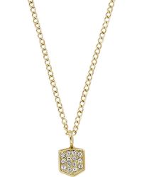 Fossil - Collana da donna in acciaio inossidabile placcato - Lyst